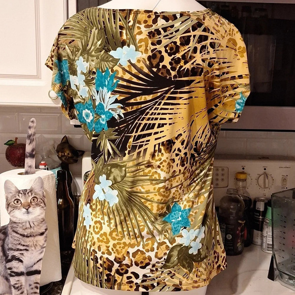 Womens Dressbarn casual stretch cap sleeve regular size top XL - Picture 3 of 5